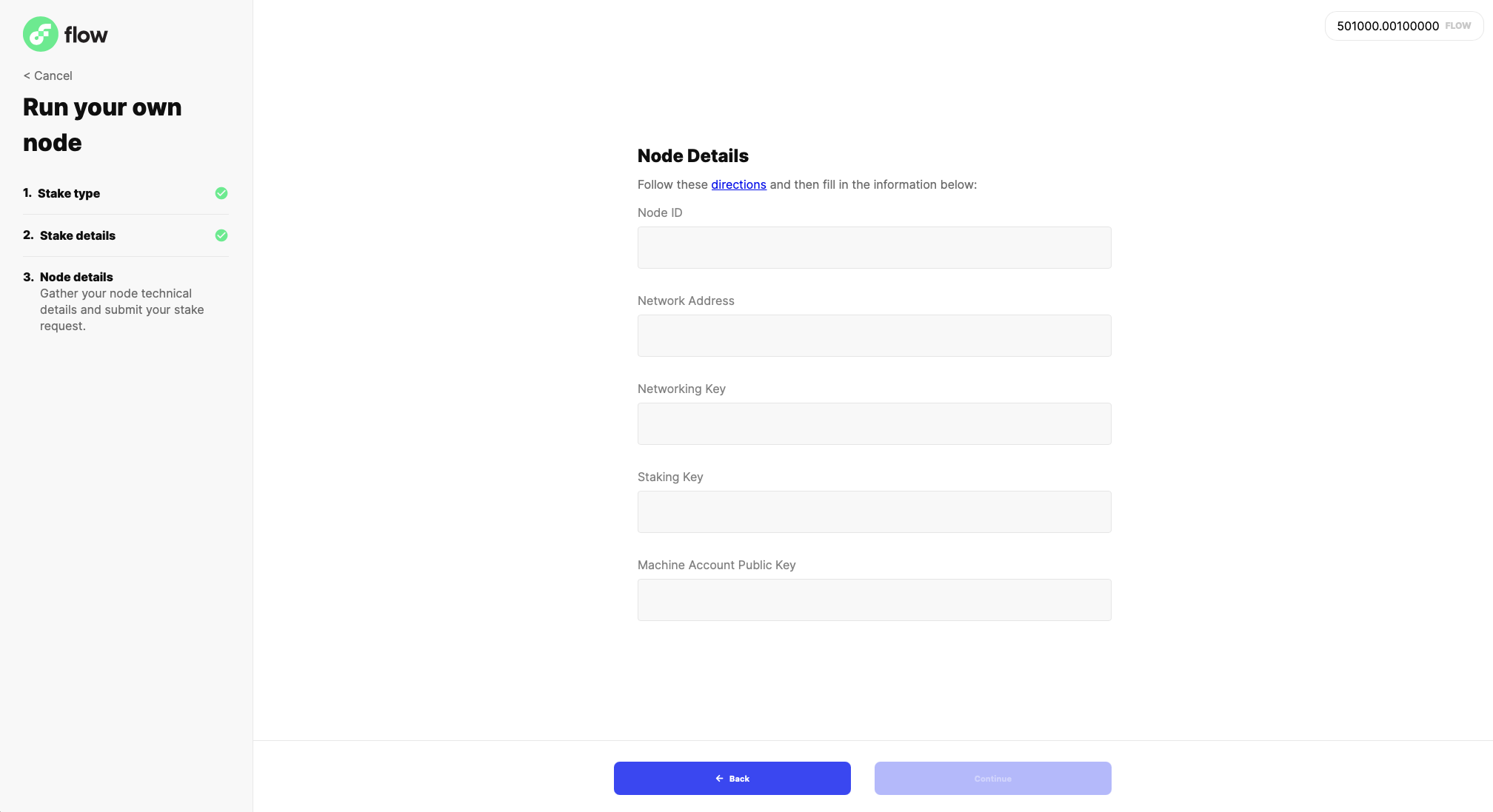 Flow Port Staking